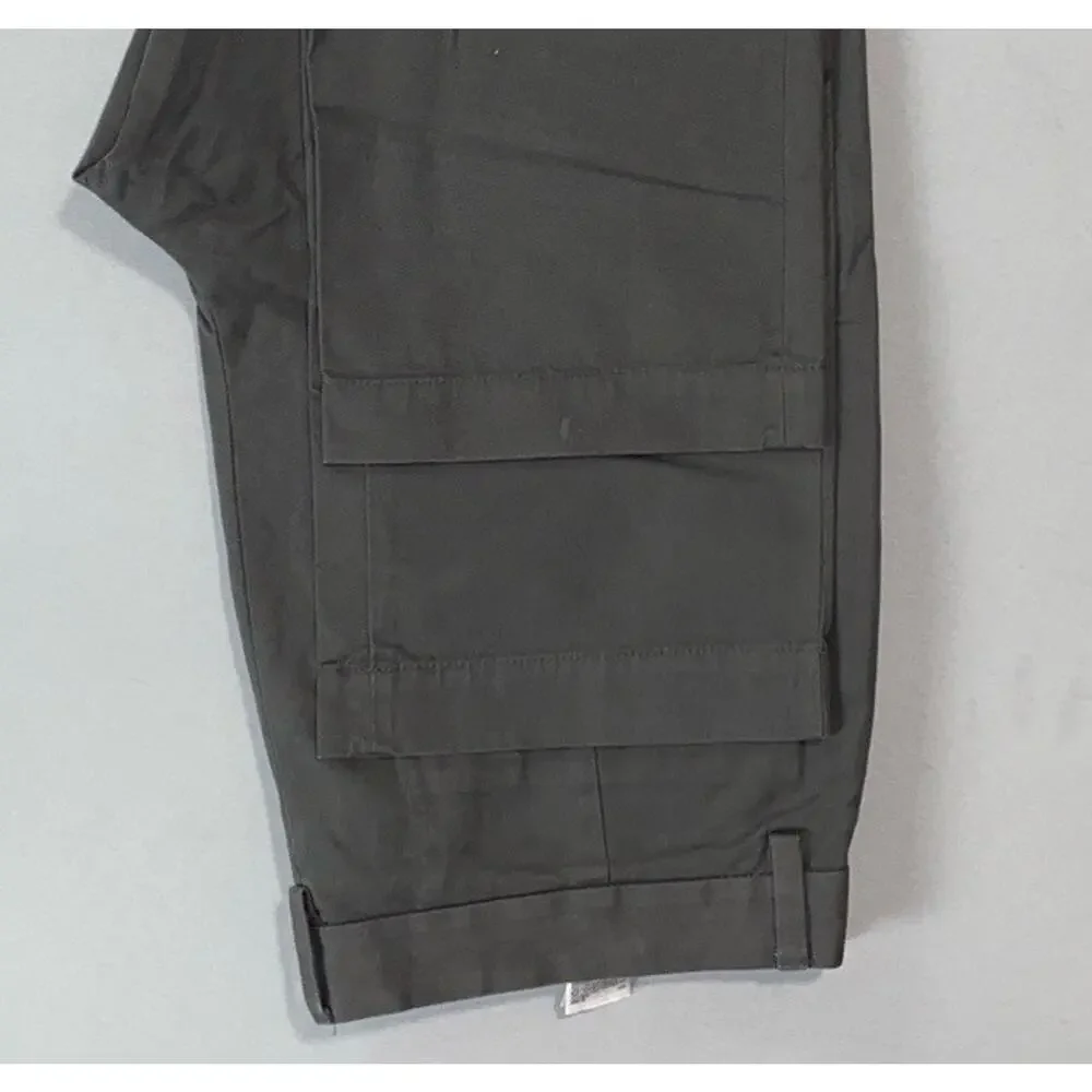 Banana Republic Aiden Fit Flat Front Cotton Chino Pants. Gray, Men's 34X30. GUC!